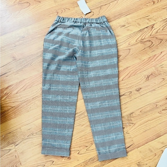 Zara Plaid Side Stripe Trousers Pants | Size M | NWT Check Workwear Street Style - Picture 2 of 4